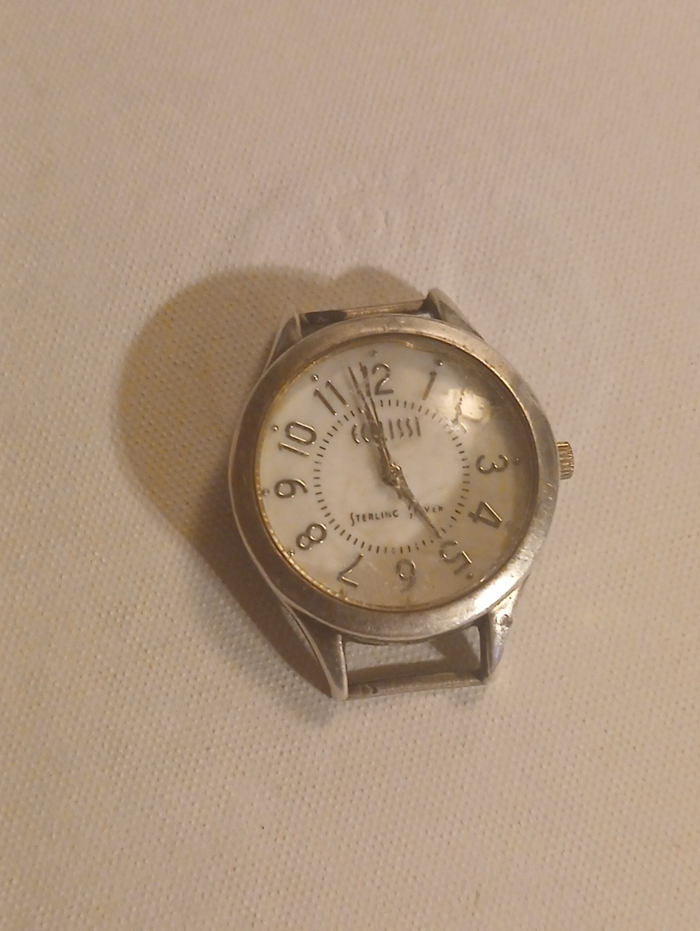 Classic Sterling Silver Wristwatch - White Dial